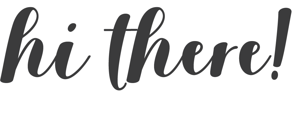 The words "hi there!" written in a scripted font